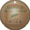 Maschera viso vegana Puredern Tea Tree lenitiva, 1 pezzo