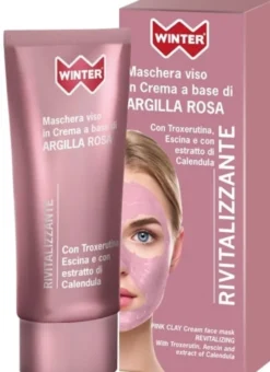 Maschera Viso Winter Argilla Rosa Rivit, 50ml