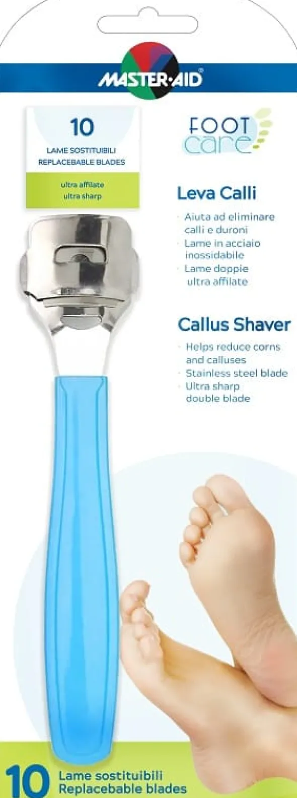 MASTER-AID FOOTCARE LEVACALLI + 10 LAME RICAMBIO