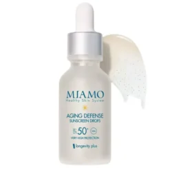 MIAMO NEW FORMULA MIAMO LONGEVITY PLUS AGING DEFENSE SUNSCREEN DROPS SPF50+ 30 ML