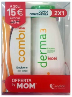 Mom Derma 3 Bipack Terapia shampoo + emulsione, 250ml+100g
