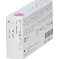 Monogin ovuli vaginali per secchezza e bruciore, 10 pezzi