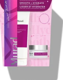 MURAD SMOOTH + HYDRATE WITH CLINICALLY PROVEN ACIDS KIT AHA/BHA EXFOLIATING CLEANSER 148ML + HYDRO DYNAMIC ULTIMATE MOISTURE 50ML