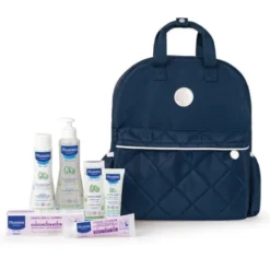 MUSTELA ZAINO BORSA 2024 1 MUSTELA DETERGENTE DELICATO 200 ML + 1 PASTA CAMBIO 50 ML + 1 FLUIDO S/R 300 ML + 1 HYDRA BEBE' CREMA VISO 40 ML