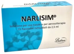 NARLISIM SOLUZIONE PER USO NASALE E AEROSOLTERAPIA 15 FLACONCINI RICHIUDIBILI DA 2,5 ML L'UNO