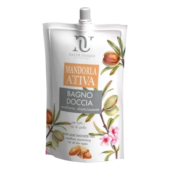 NATUR UNIQUE MANDORLA ATTIVA BAGNO DOCCIA REFILL 400 ML