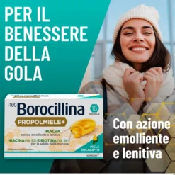 NEOBOROCILLINA PROPOLMIELE+ MIELE/EUCALIPTO 16 PASTIGLIE DA 3,4 G