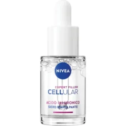Nivea Cellular Expert Filler Siero Viso Acido Ialuronico Rimpolpante 15 ml, antirughe e rassodante