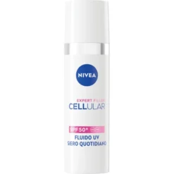 Nivea Cellular Expert Filler Fluido UV Siero Viso Quotidiano SPF 50 + 30 ml, idratante e antirughe