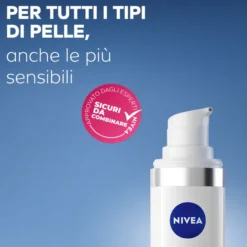 Nivea Cellular Expert Filler Fluido UV Siero Viso Quotidiano SPF 50 + 30 ml, idratante e antirughe