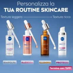 Nivea Cellular Expert Filler Siero Viso Vitamina C Illuminante 30 ml, antirughe e antiossidante