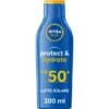 NIVEA SUN PROTECT & HYDRATE LATTE FP50+ 200 ML