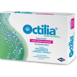 OCTILIA NATURAL GOCCE OCCHI IRRITATI E ARROSSATI 10 FLACONCINI MONODOSE 0,5 ML