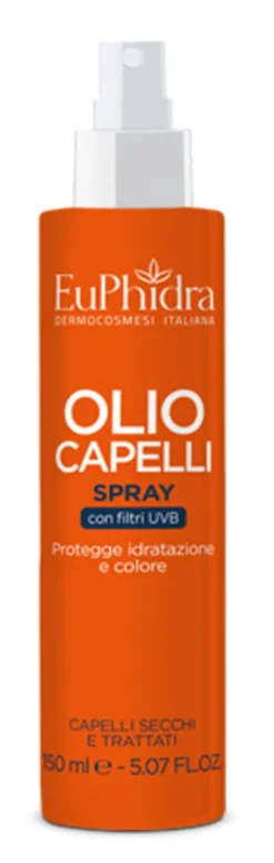 Olio Capelli Spray Euphidra KA protezione solare, uso spray