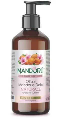 Olio di Mandorle Dolci naturale corpo e viso, 1000ml