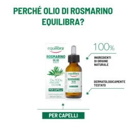 Olio di Rosmarino Equilibra per capelli e cuoio capelluto