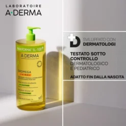 Olio Lavante Emolliente Exomega Control per pelle secca, 1L