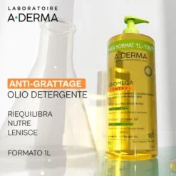 Olio Lavante Emolliente Exomega Control per pelle secca, 1L