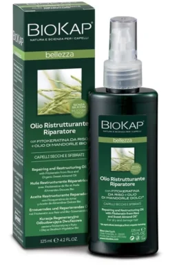 Olio Ristrutturante Riparatore Biokap per capelli secchi