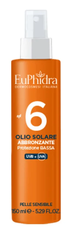 Olio Solare Euphidra SPF6 protezione bassa, 6