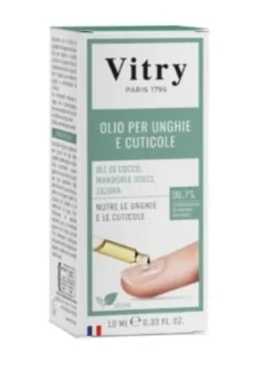 Olio Unghie e Cuticole Vitry nutriente e idratante, 10ml