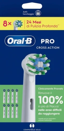 ORALB CROSSACTION REFILL 8 PEZZI