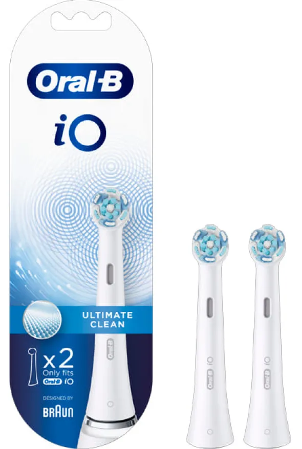 ORALB POWER REFILL IO ULTIMATE CLEAN WHITE 2 PEZZI