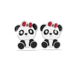 452 ORECCHINI DEFINITIVI MEDICAL JEWELS PANDA CON FIOCCO