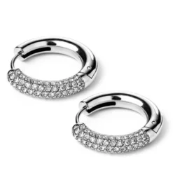 Orecchini Must Have Riviere argento in acciaio ipoallergenico