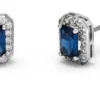 Orecchini Veramé Anastasia argento e blu con zirconi