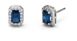 Orecchini Veramé Anastasia argento e blu con zirconi