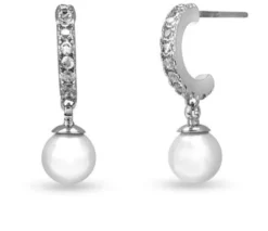 Orecchini Veramè Egle argento con zirconi e perle