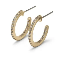 Orecchini Verame' Marina oro con zirconi, cerchio
