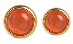 Orecchino Margutta Ada placcato oro color corallo, 1 paio