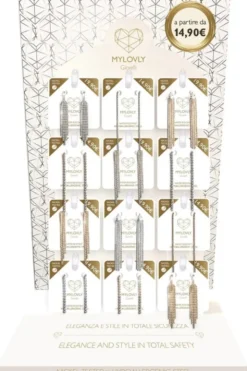 Orecchino Prestige in acciaio ipoallergenico, colore oro