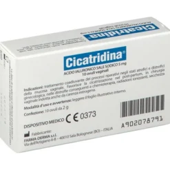 Ovuli vaginali Cicatridina per il benessere vaginale, 10 pz