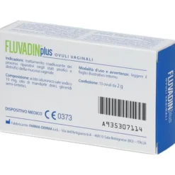 OVULI VAGINALI FLUVADIN PLUS 10 PEZZI
