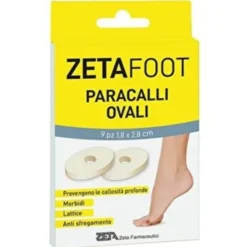 Paracalli ovali Zetafoot in lattice morbido, 9 pezzi