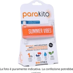 PARAKITO BRACCIALE GOOD VIBES ARANCIONE ADULTO ANTI ZANZARE