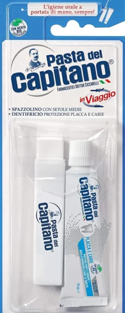 PASTA CAPITANO SPAZZOLINO + DENTIFRICIO 25 ML KIT VIAGGIO