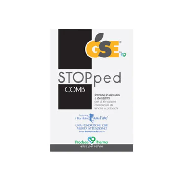 Pettine anti-pidocchi GSE Stopped Comb in acciaio inossidabile