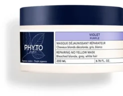 PHYTO PARIS VIOLET MASCHERA ANTI GIALLO RIPARATRICE PER CAPELLI BIONDI DECOLORATI GRIGI BIANCHI 200 ML