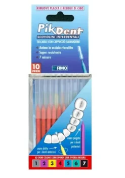 PIKDENT STUZZICOLINO 4 ROSSO 10 PEZZI