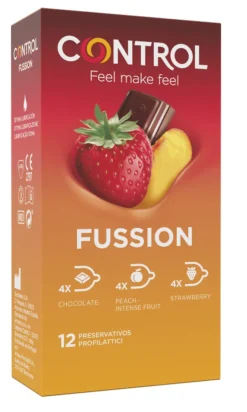 Preservativi Control Fussion in lattice naturale, 12 pezzi