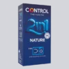 Preservativi Control 2in1 Nature con gel lubrificante, 3 pezzi