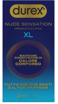 Preservativi Durex Nude Sensation XL, 6 pezzi