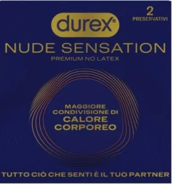 Preservativi Durex Nude Sensation in nitrile, 2 pezzi
