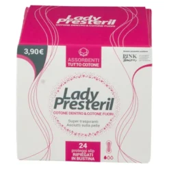 Proteggi Slip Lady Presteril Cotton Power Pocket, 24 pezzi