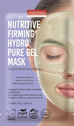 PUREDERM FOR YOUR PURE SKIN MASCHERA VISO IN HYDROGEL NUTRIENTE E RASSODANTE MONOUSO 24 G