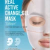 PUREDERM FOR YOUR PURE SKIN REAL ACTIVE CHANGE MASCHERA HYDROGEL AL COLLAGENE VEGANO MONOUSO 32 G